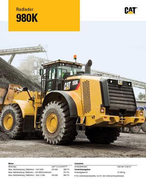 Încărcătoare pe roți Caterpillar 980K