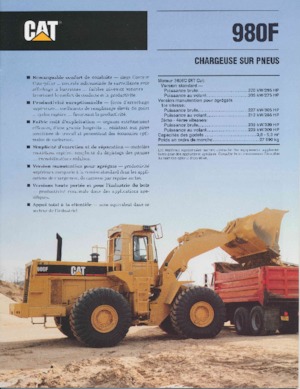 Încărcătoare pe roți Caterpillar 980F