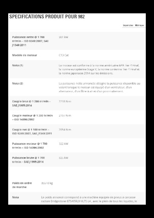 Încărcătoare pe roți Caterpillar 982