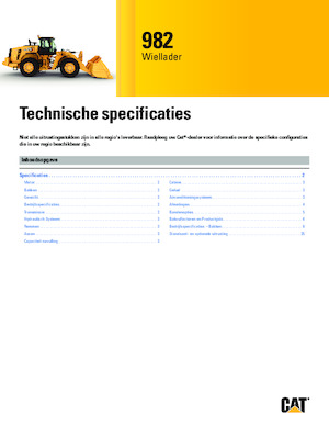 Încărcătoare pe roți Caterpillar 982