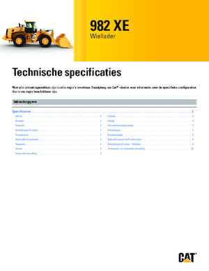 Încărcătoare pe roți Caterpillar 982 XE