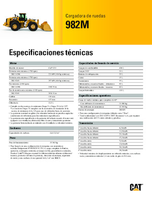 Încărcătoare pe roți Caterpillar 982M
