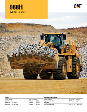 Încărcătoare pe roți Caterpillar 988H