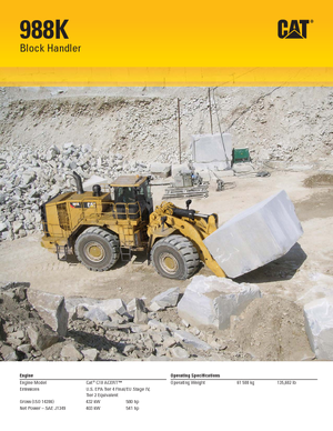 Încărcătoare pe roți Caterpillar 988K