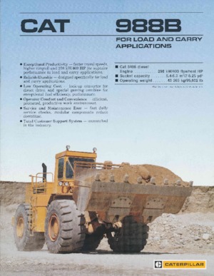 Încărcătoare pe roți Caterpillar 988B