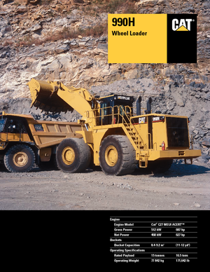 Încărcătoare pe roți Caterpillar 990H