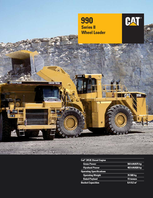 Încărcătoare pe roți Caterpillar 990 II