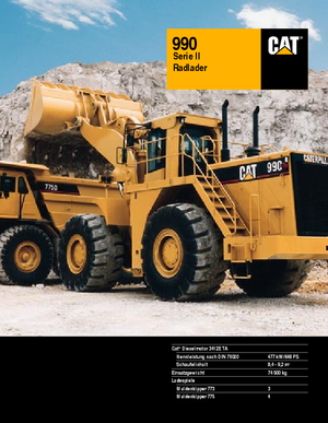 Încărcătoare pe roți Caterpillar 990 II
