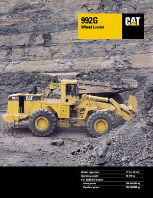 Încărcătoare pe roți Caterpillar 992 G