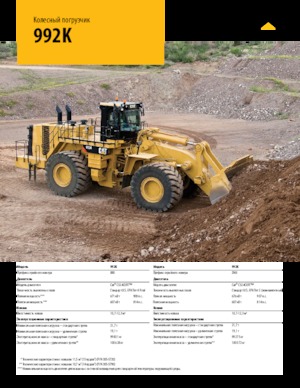 Încărcătoare pe roți Caterpillar 992K