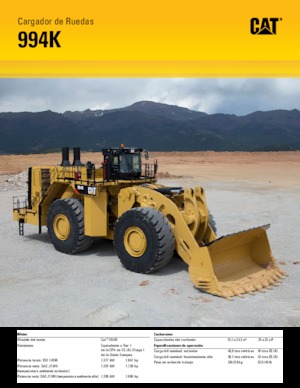 Încărcătoare pe roți Caterpillar 994K