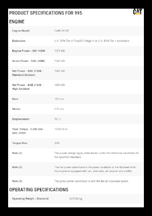 Încărcătoare pe roți Caterpillar 995