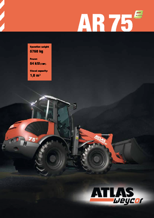 Încărcătoare pe roți Atlas-weycor AR 75 e