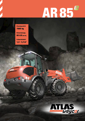 Încărcătoare pe roți Atlas AR 85 E