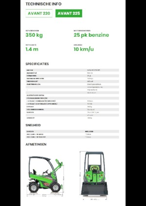 Încărcătoare pe roți Avant Tecno Avant 225