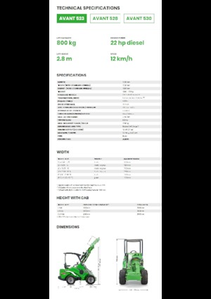 Încărcătoare pe roți Avant Tecno Avant 523