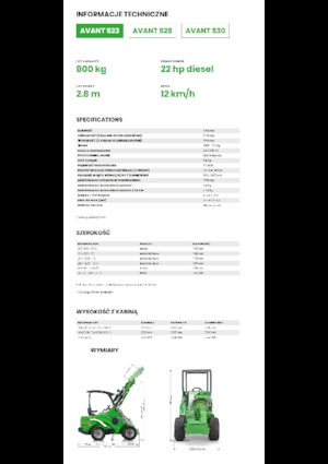 Încărcătoare pe roți Avant Tecno Avant 523