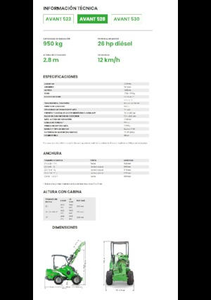 Încărcătoare pe roți Avant Tecno Avant 528