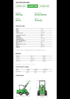 Încărcătoare pe roți Avant Tecno Avant 528