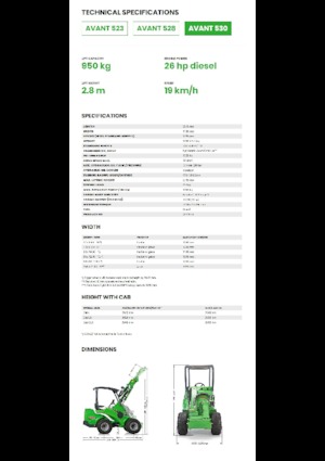 Încărcătoare pe roți Avant Tecno Avant 530