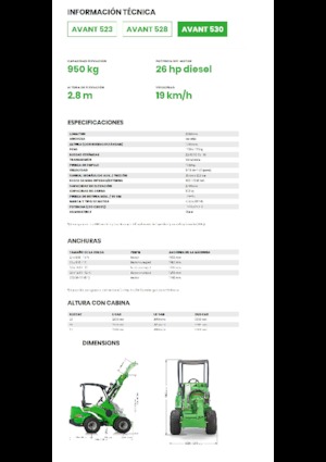 Încărcătoare pe roți Avant Tecno Avant 530