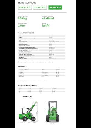 Încărcătoare pe roți Avant Tecno Avant 530
