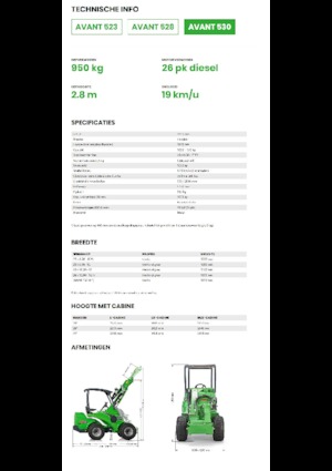 Încărcătoare pe roți Avant Tecno Avant 530