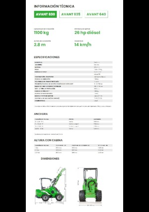 Încărcătoare pe roți Avant Tecno Avant 630
