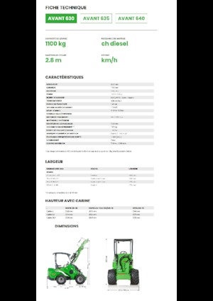 Încărcătoare pe roți Avant Tecno Avant 630