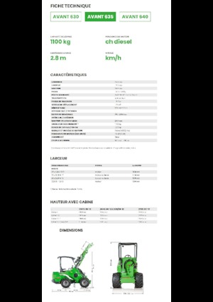 Încărcătoare pe roți Avant Tecno Avant 635