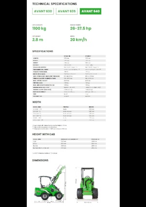 Încărcătoare pe roți Avant Tecno Avant 640