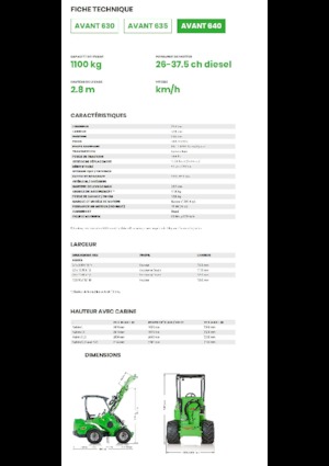 Încărcătoare pe roți Avant Tecno Avant 640