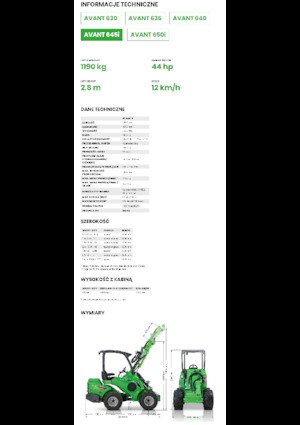 Încărcătoare pe roți Avant Tecno Avant 645