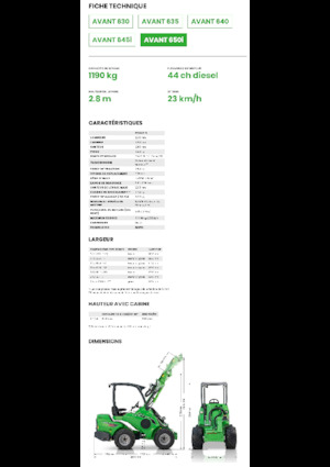 Încărcătoare pe roți Avant Tecno Avant 650