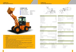Încărcătoare pe roți Lonking CDM816D