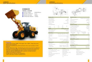 Încărcătoare pe roți Lonking CDM835