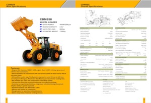 Încărcătoare pe roți Lonking CDM858