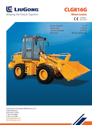 Încărcătoare pe roți Liugong CLG816G 