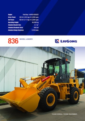 Încărcătoare pe roți Liugong 836 