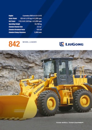 Încărcătoare pe roți Liugong 842 