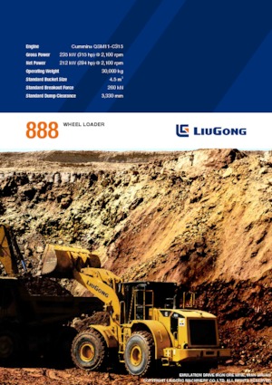 Încărcătoare pe roți Liugong 888 