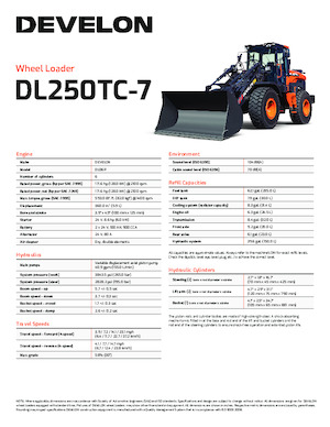 Încărcătoare pe roți Develon DL250TC-7