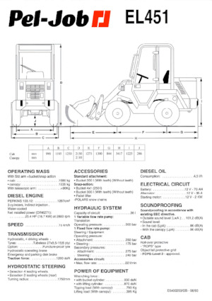 Încărcătoare pe roți Pel-Job EL 451