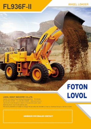 Încărcătoare pe roți Foton Lovol FL936F-II