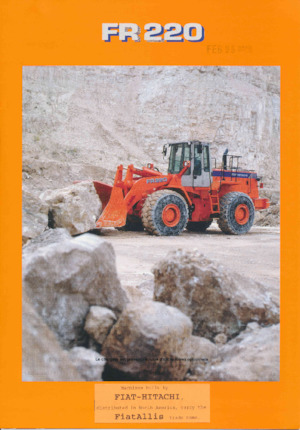 Încărcătoare pe roți Fiat-Hitachi FR 220