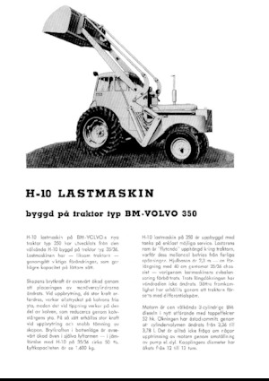 Încărcătoare pe roți Volvo H10-350