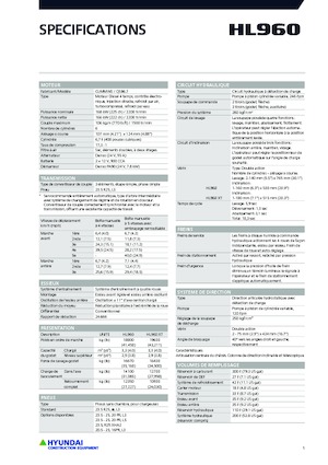 Încărcătoare pe roți Hyundai HL960