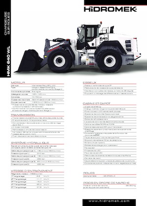 Încărcătoare pe roți Hidromek HMK 640 WL