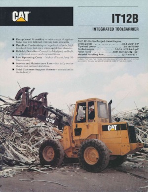 Încărcătoare pe roți Caterpillar IT 12 B