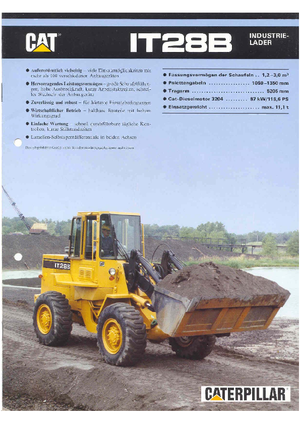 Încărcătoare pe roți Caterpillar IT 28 B